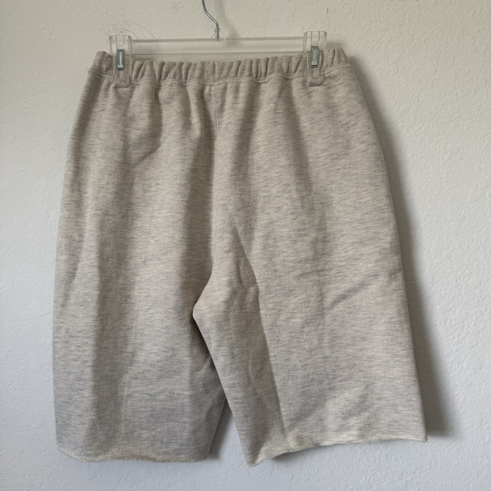 NEW Free People FP Movement For the Win Long Shorts Logo Size Small Tan Beige - Picture 11 of 14